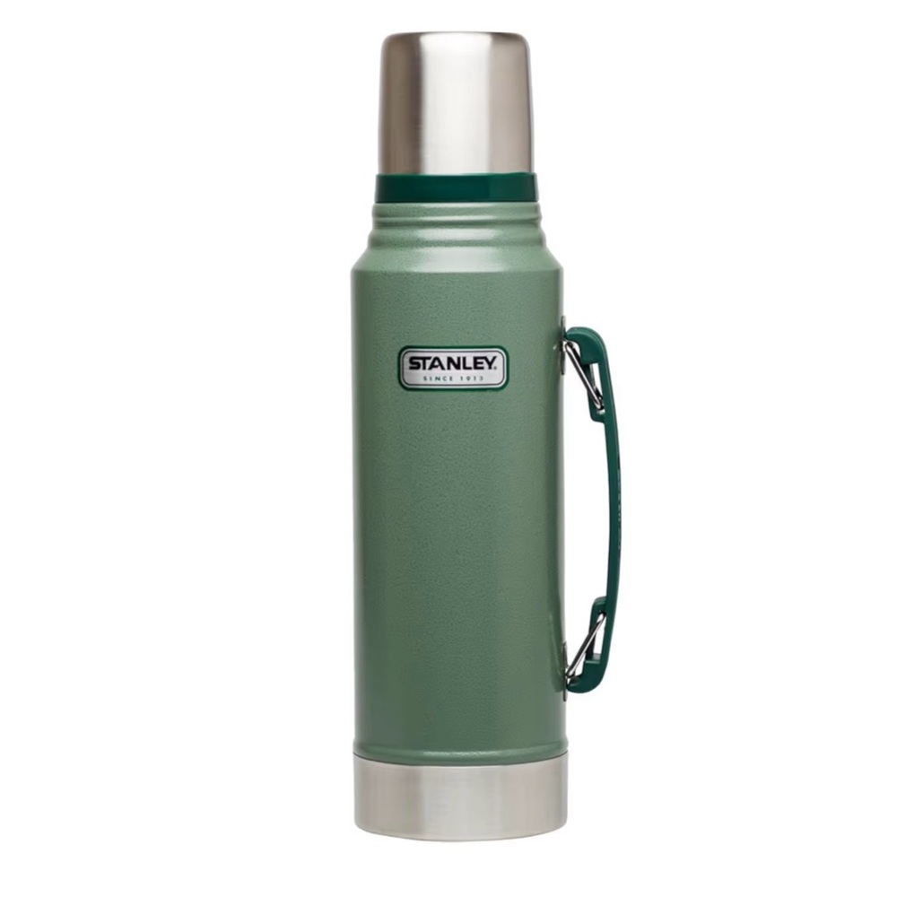 STANLEY Heritage Classic Vacuum Bottle w/ Handle 1.1qt -Hot/Cold -Insulated- NWT